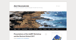 Desktop Screenshot of alertgeomaterials.eu
